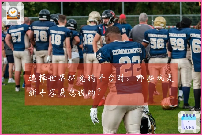 选择世界杯竞猜平台时，哪些坑是新手容易忽视的？