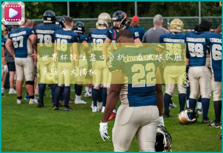 世界杯投注盘口分析：各大球队胜负赔率大揭秘